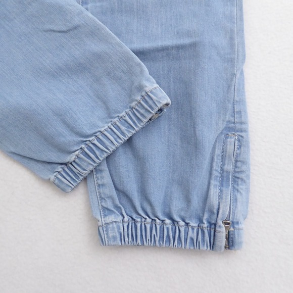 PAIGE Mayslie Jogger Women's Light Blue Wash Denim Cargo Jeans Pants Size 32 - Picture 4 of 12